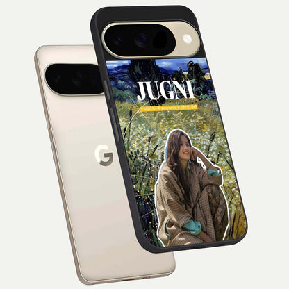  Jugni Soul Vibes phone case For Google Pixel 9 showing premium glass back cover with detailed artwork