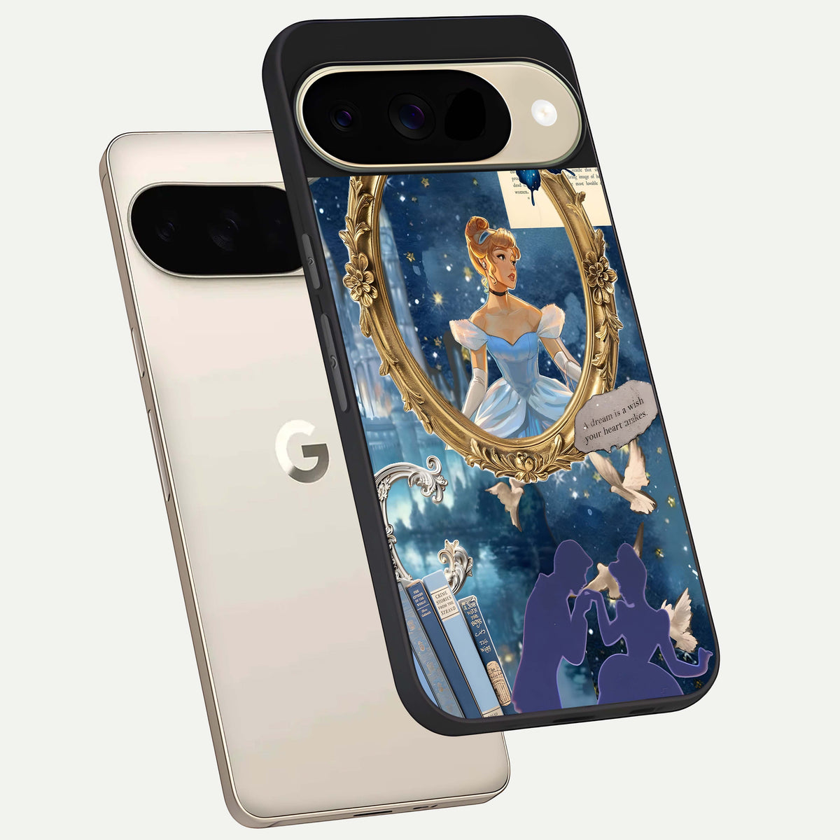  Midnight Queen phone case For Google Pixel 9 showing premium glass back cover with detailed artwork