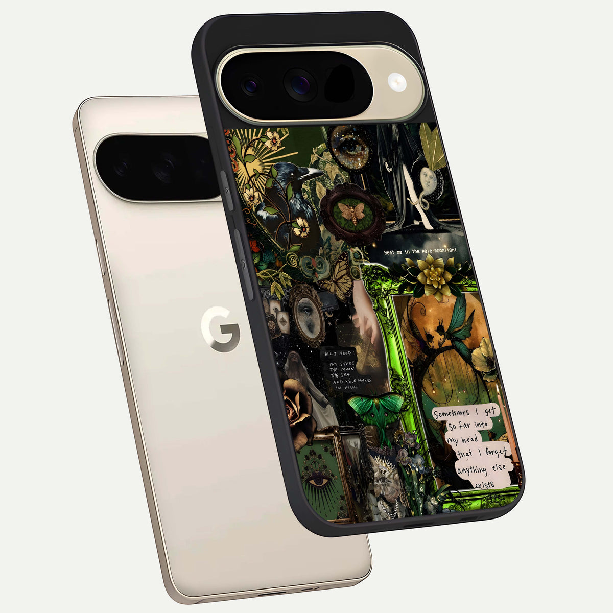  Mystic Woods Secret phone case For Google Pixel 9 showing premium glass back cover with detailed artwork