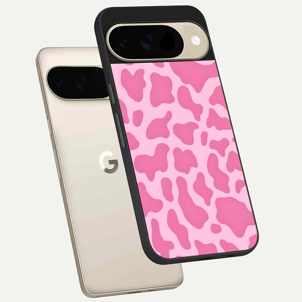  Pinkish Scenery phone case For Google Pixel 9 showing premium glass back cover with detailed artwork