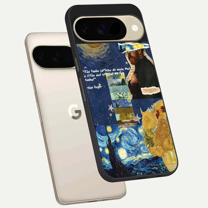  Starry Dream Vision phone case For Google Pixel 9 showing premium glass back cover with detailed artwork