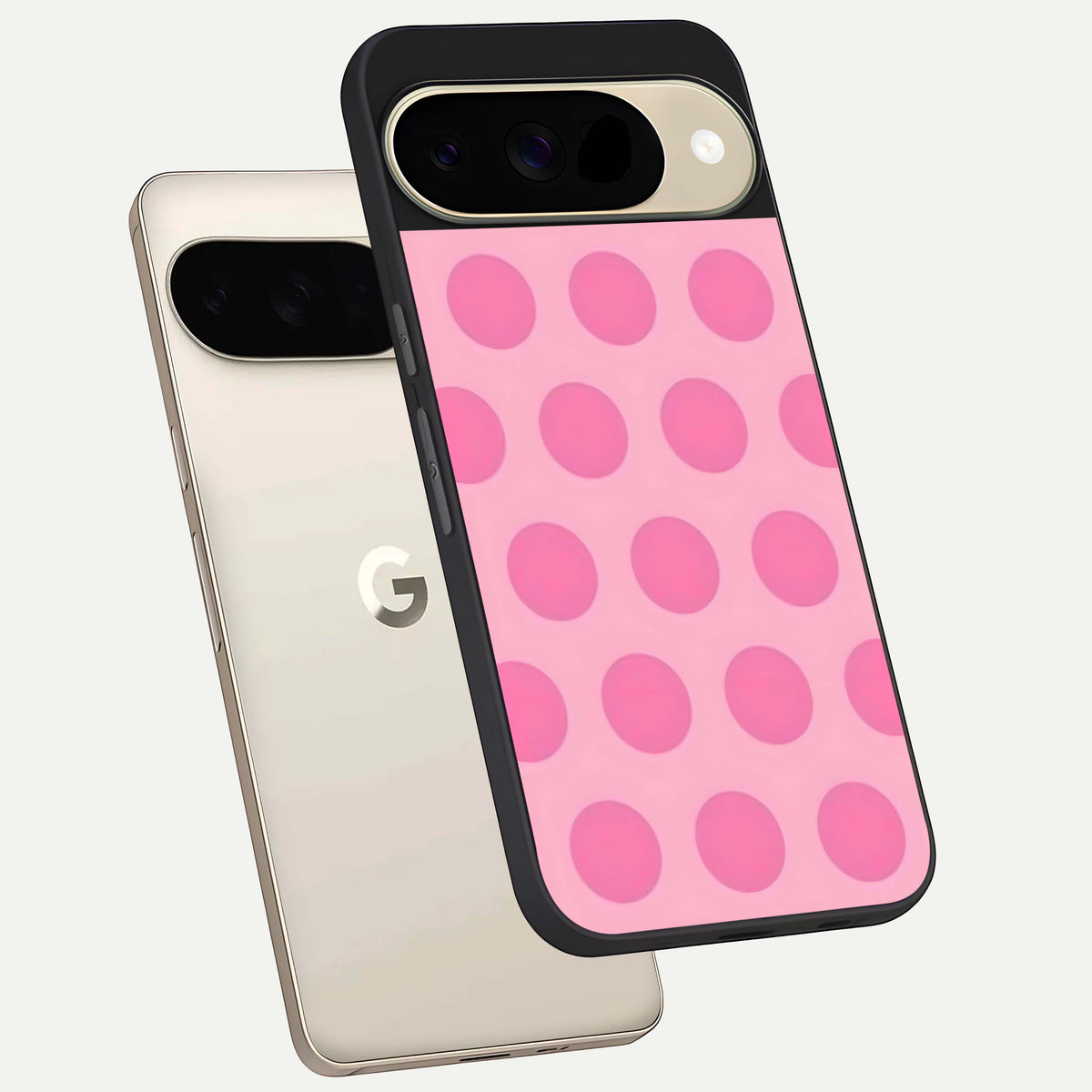  Sweet Dot Dreams phone case For Google Pixel 9 showing premium glass back cover with detailed artwork