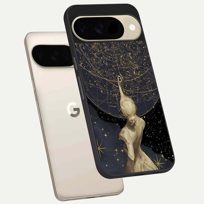  Taylor Swift Girl phone case For Google Pixel 9 showing premium glass back cover with detailed artwork