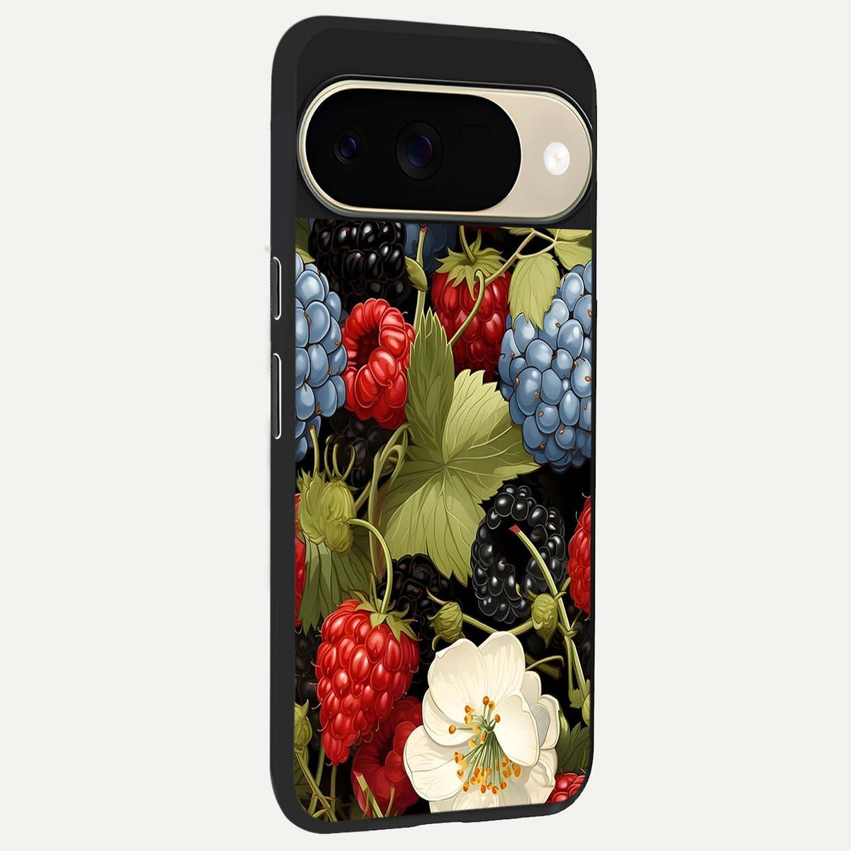  Berry Bloom Charm back cover For Google Pixel 9 slim fit glass case with vibrant aesthetic design