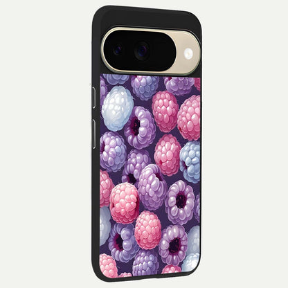  Berry Candy Pop back cover For Google Pixel 9 slim fit glass case with vibrant aesthetic design