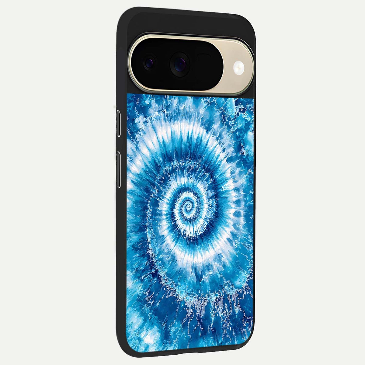  Blue Galaxy Wave back cover For Google Pixel 9 slim fit glass case with vibrant aesthetic design