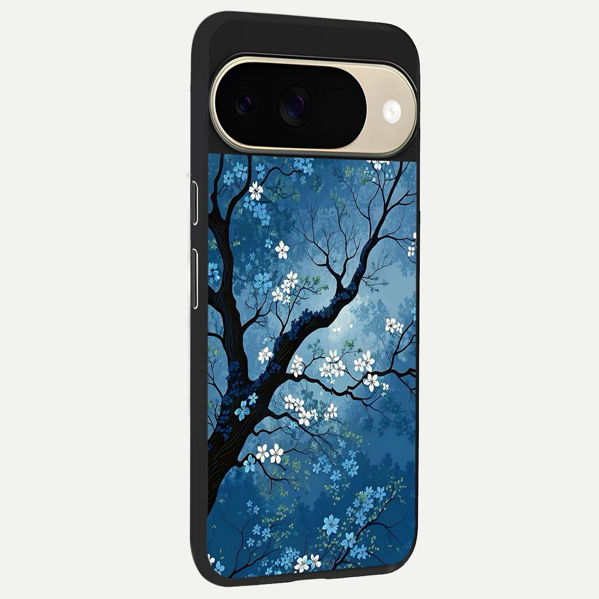  Blue Tree Serenity back cover For Google Pixel 9 slim fit glass case with vibrant aesthetic design