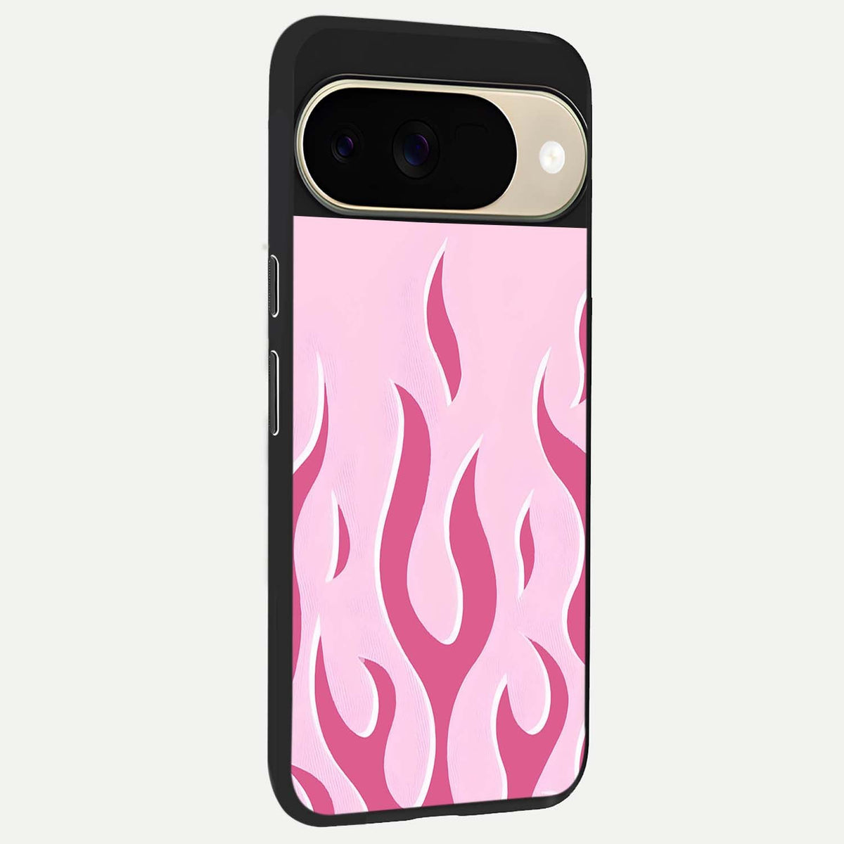  Blush Flame Energy back cover For Google Pixel 9 slim fit glass case with vibrant aesthetic design