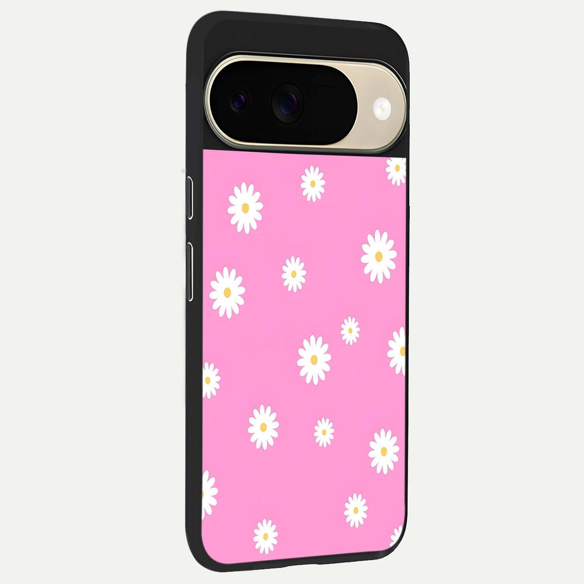  Bubblegum Daisy Pop back cover For Google Pixel 9 slim fit glass case with vibrant aesthetic design