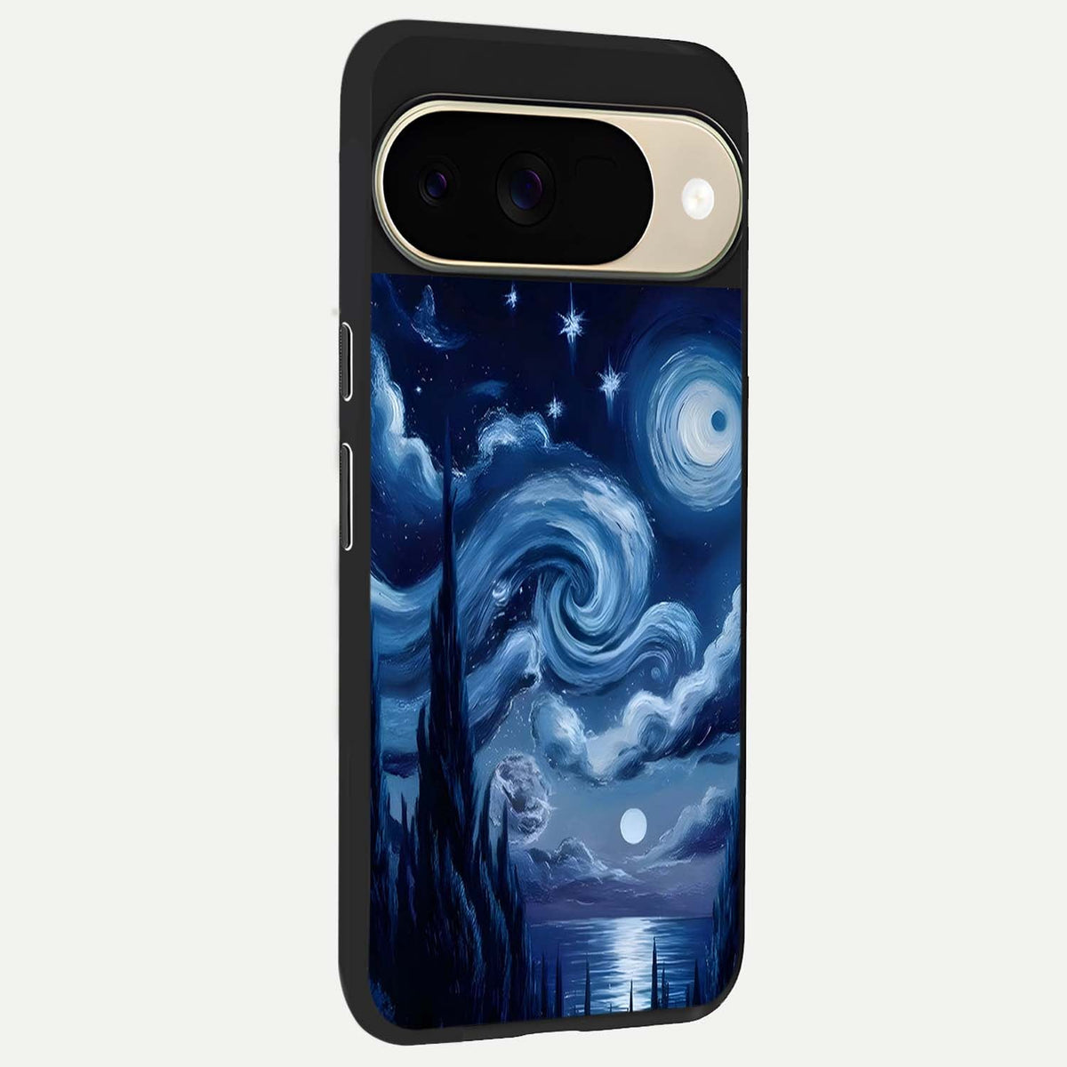  Celestial Dream Van Gogh back cover For Google Pixel 9 slim fit glass case with vibrant aesthetic design