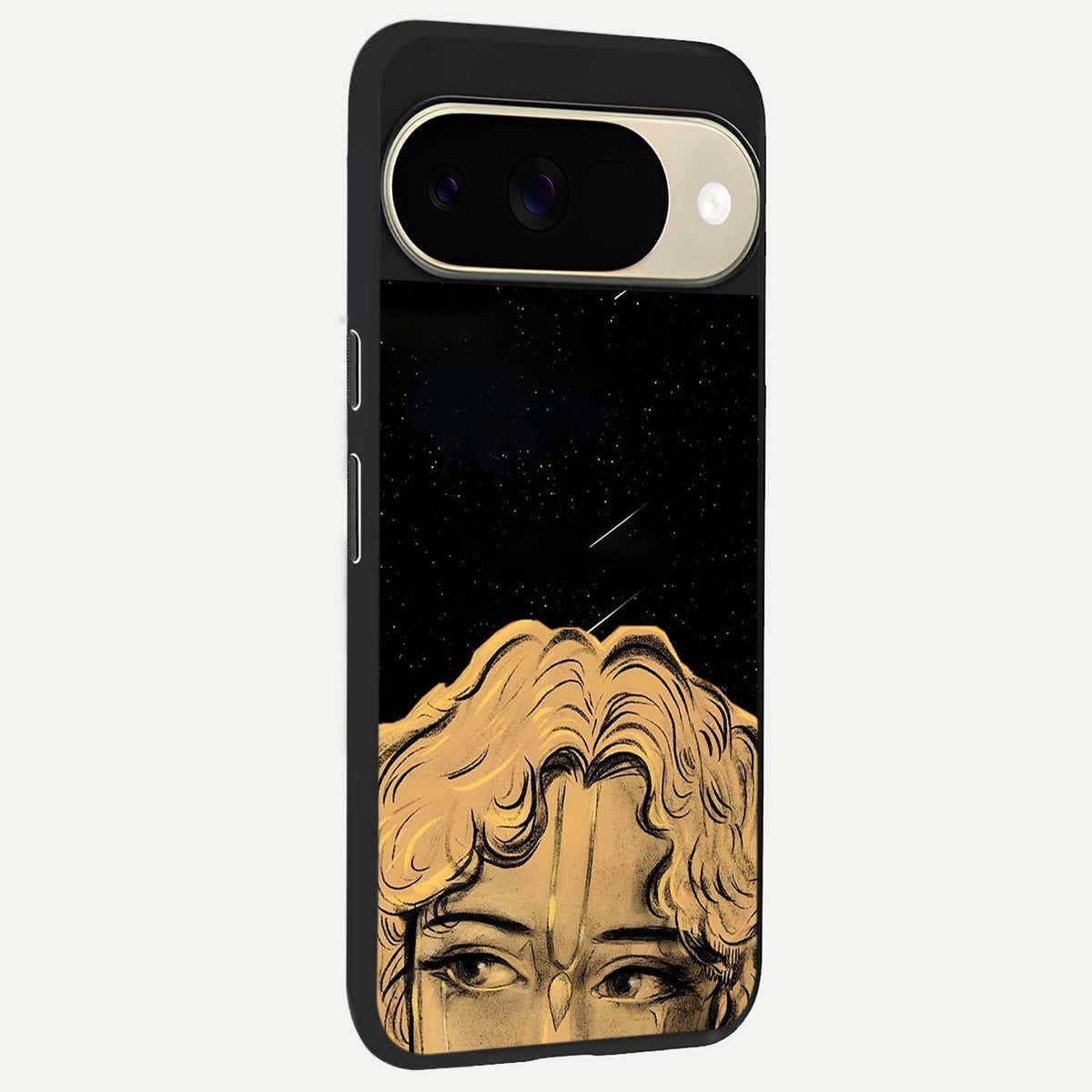  Celestial Gods Plan back cover For Google Pixel 9 slim fit glass case with vibrant aesthetic design