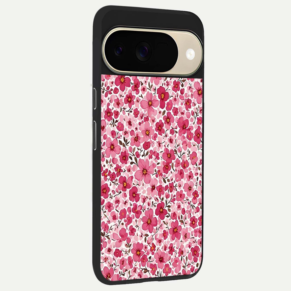  Cherry Blossom Charm back cover For Google Pixel 9 slim fit glass case with vibrant aesthetic design