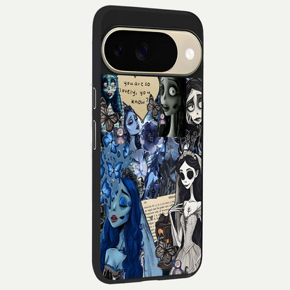  Corpse Bride Posters back cover For Google Pixel 9 slim fit glass case with vibrant aesthetic design