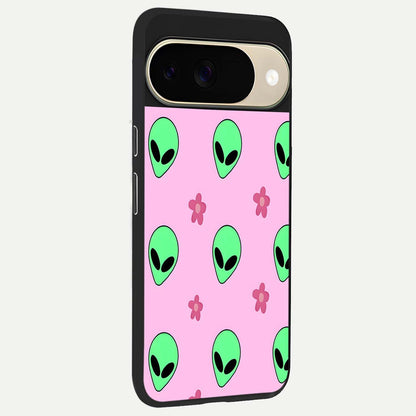  Cosmic Cute Crush back cover For Google Pixel 9 slim fit glass case with vibrant aesthetic design