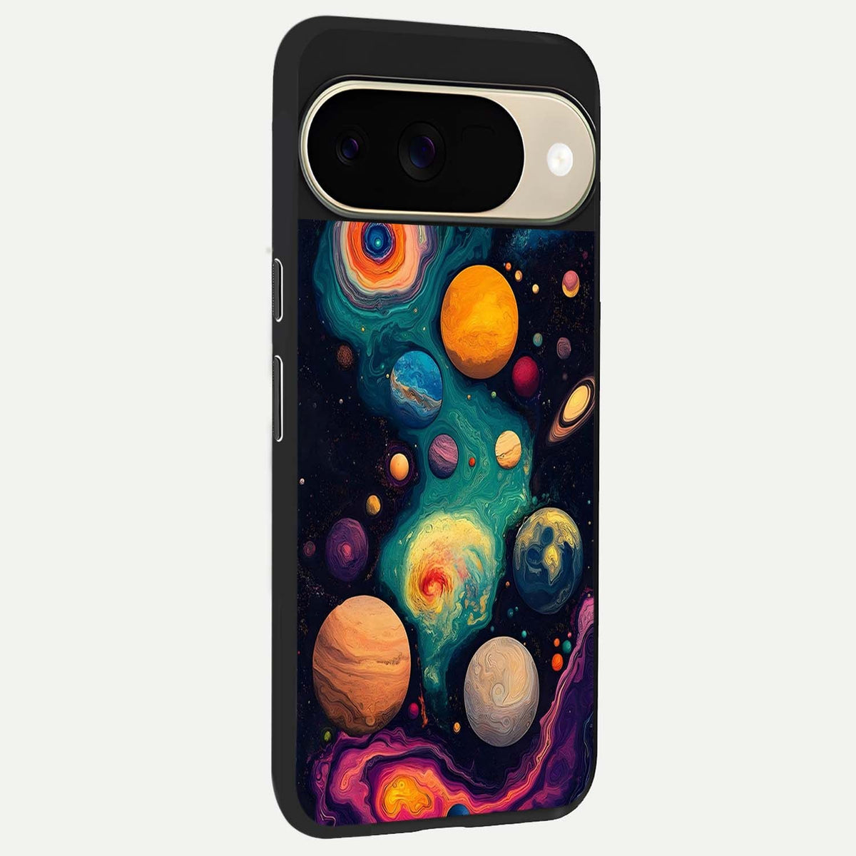  Cosmic Planet Journey back cover For Google Pixel 9 slim fit glass case with vibrant aesthetic design
