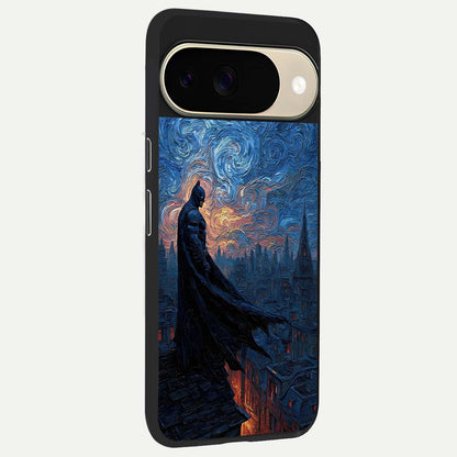  Dark Knight Dusk back cover For Google Pixel 9 slim fit glass case with vibrant aesthetic design