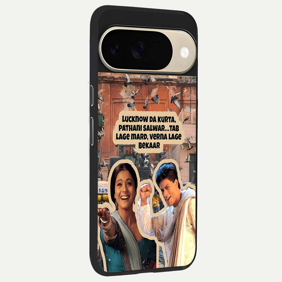  Desi Retro Vibes back cover For Google Pixel 9 slim fit glass case with vibrant aesthetic design