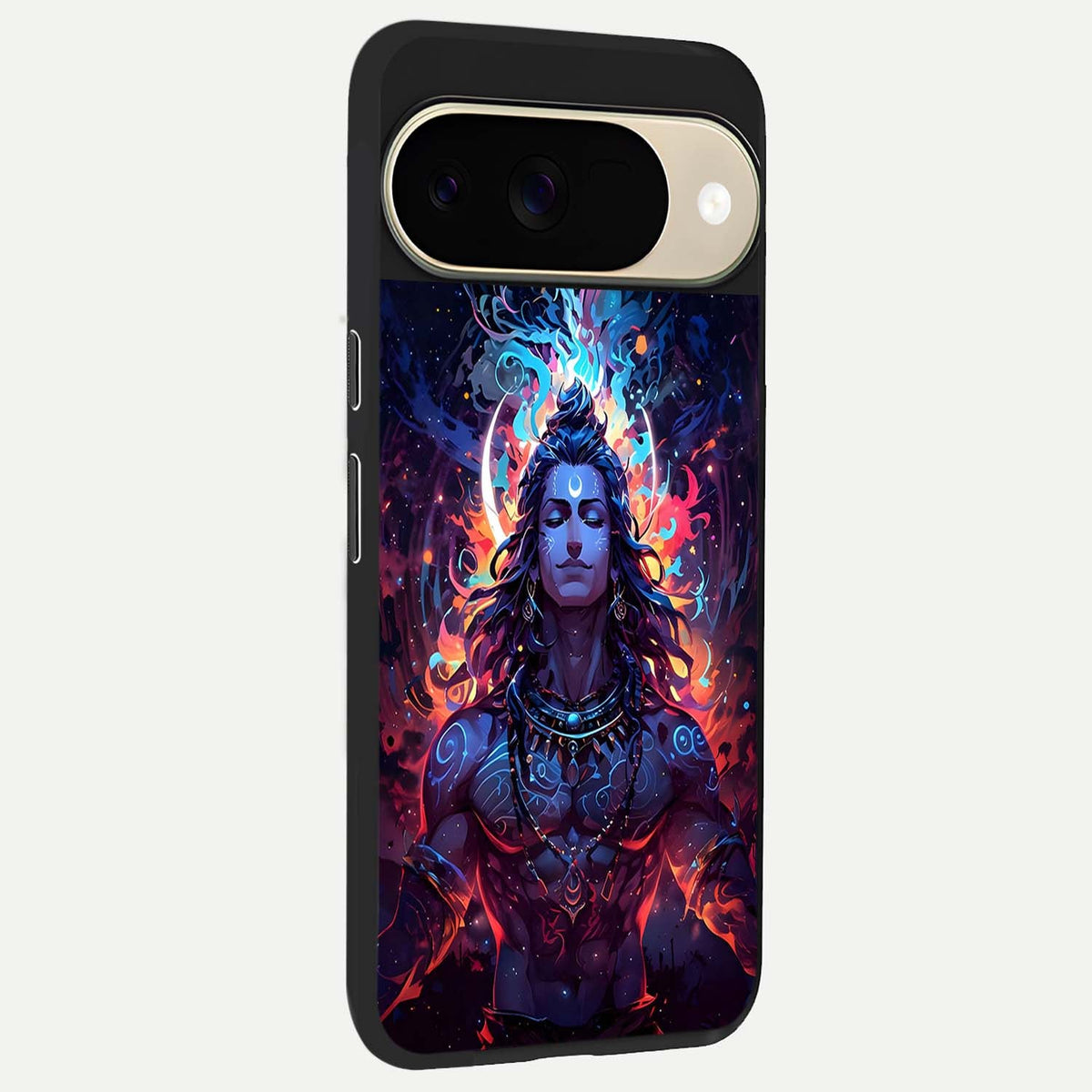  Divine Fire Shiv back cover For Google Pixel 9 slim fit glass case with vibrant aesthetic design