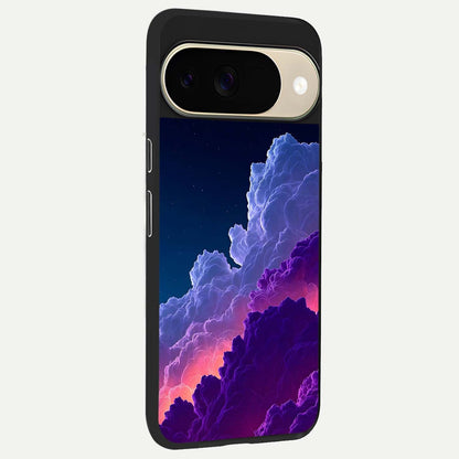  Dreamy Cloud Skies back cover For Google Pixel 9 slim fit glass case with vibrant aesthetic design