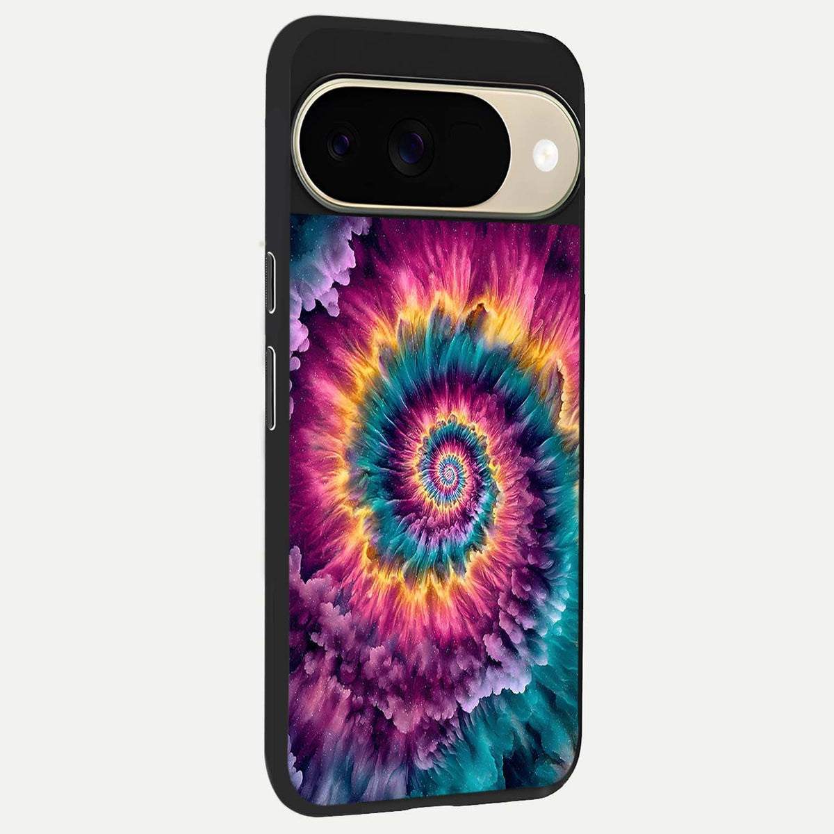  Galactic Spiral Burst back cover For Google Pixel 9 slim fit glass case with vibrant aesthetic design