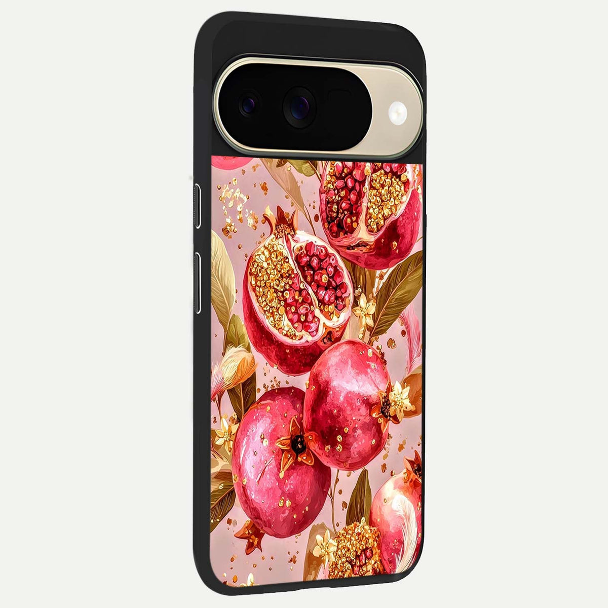  Golden Bloom Glow back cover For Google Pixel 9 slim fit glass case with vibrant aesthetic design
