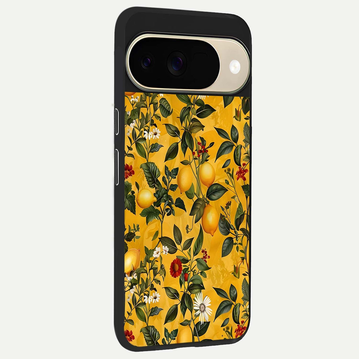  Golden Lemon Field back cover For Google Pixel 9 slim fit glass case with vibrant aesthetic design