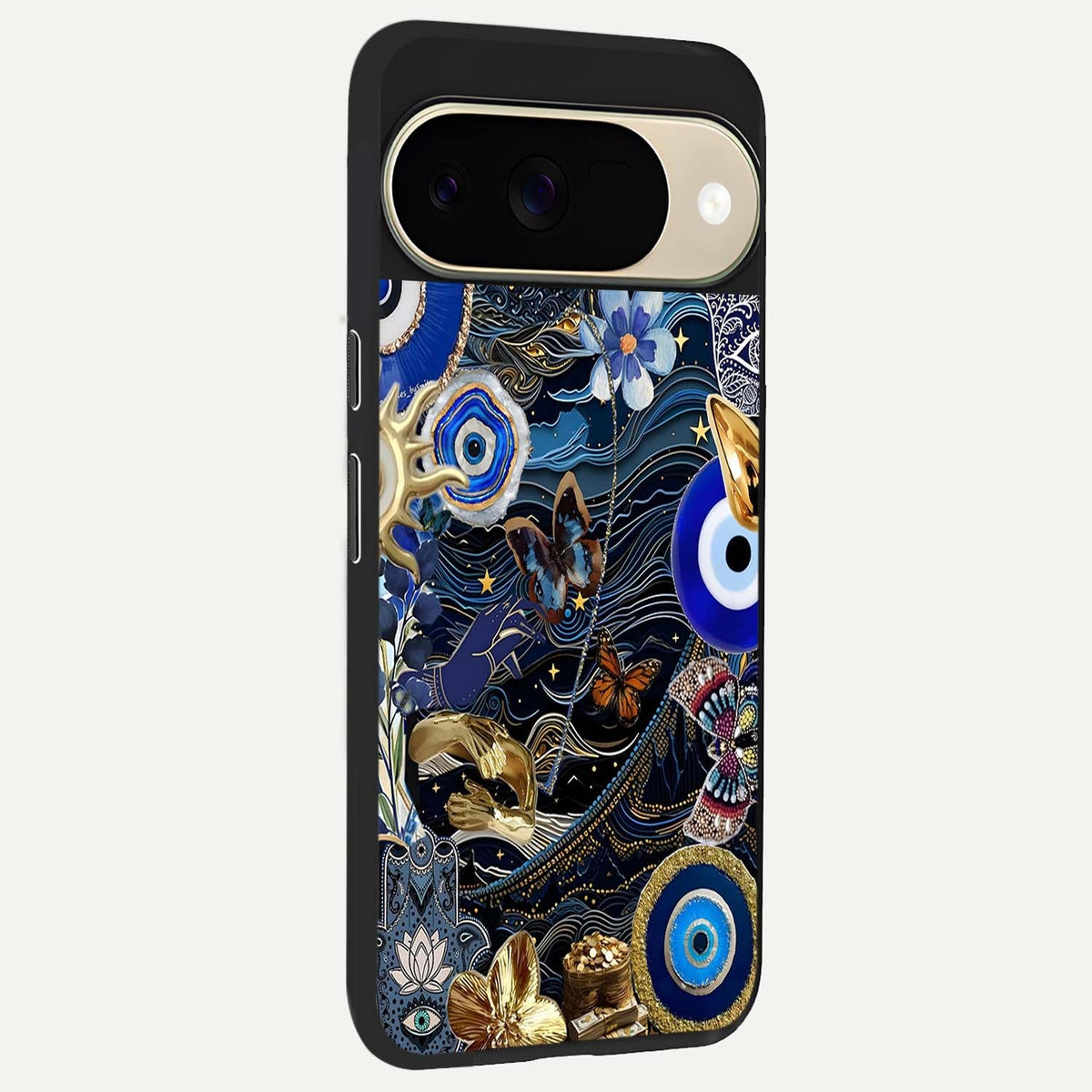  Golden Moon Magic back cover For Google Pixel 9 slim fit glass case with vibrant aesthetic design