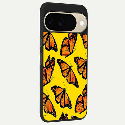  Golden Wing Flight back cover For Google Pixel 9 slim fit glass case with vibrant aesthetic design