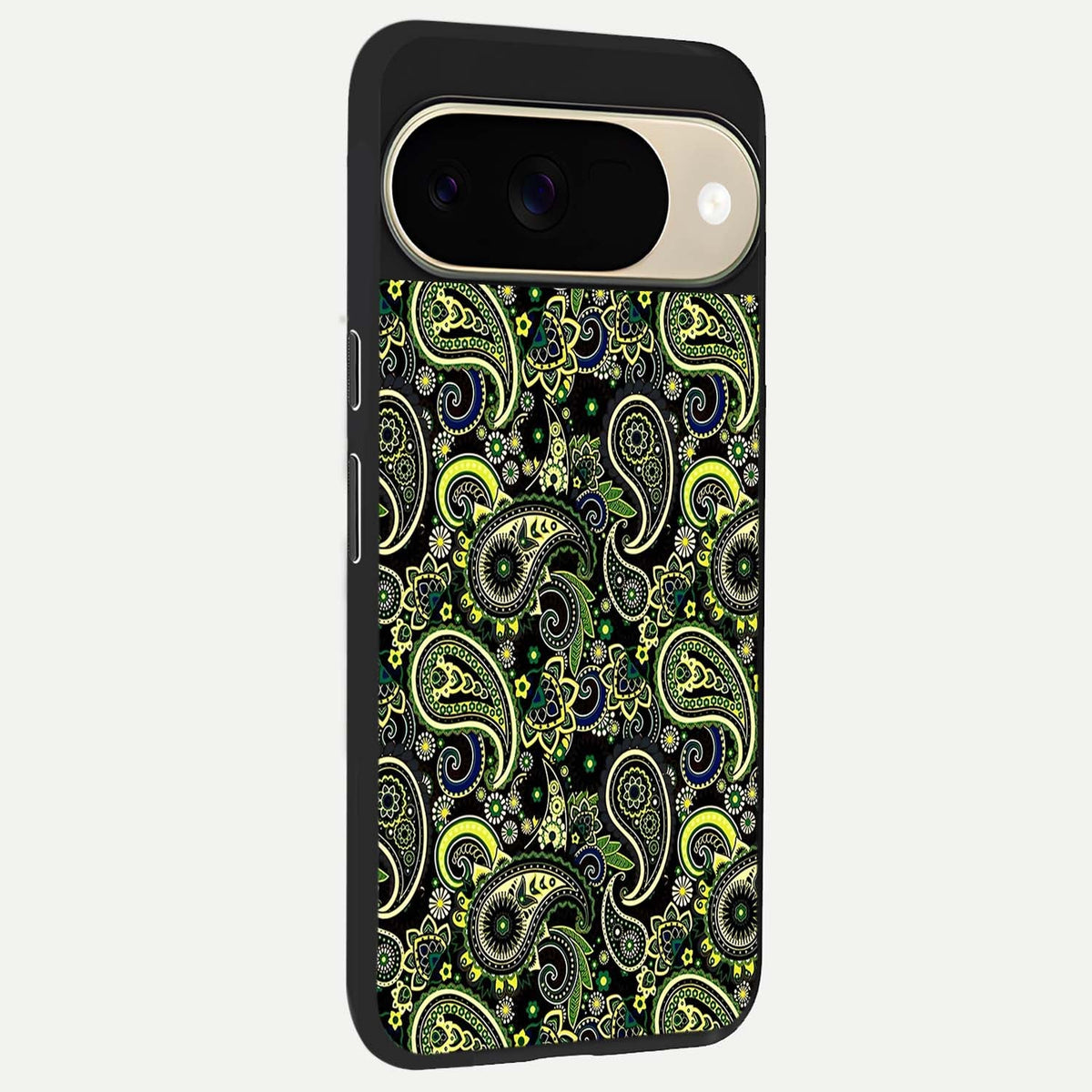  Green Lemon back cover For Google Pixel 9 slim fit glass case with vibrant aesthetic design