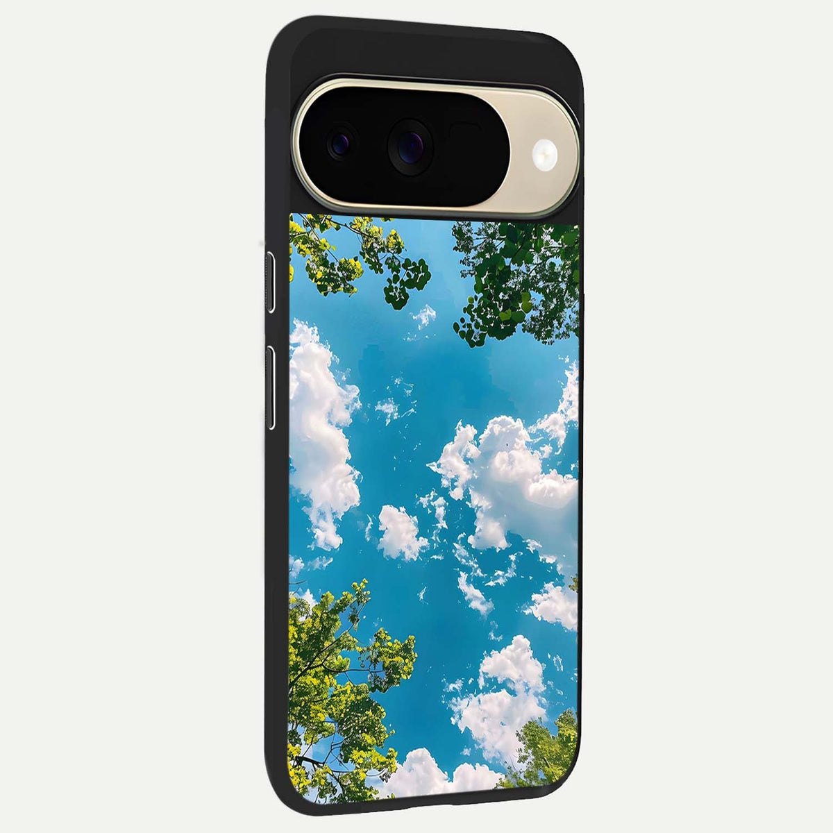  Green Moon Energy back cover For Google Pixel 9 slim fit glass case with vibrant aesthetic design