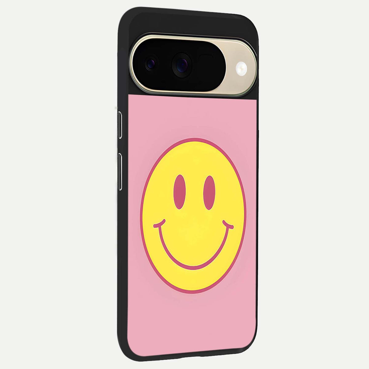  Happy Pink Mood back cover For Google Pixel 9 slim fit glass case with vibrant aesthetic design
