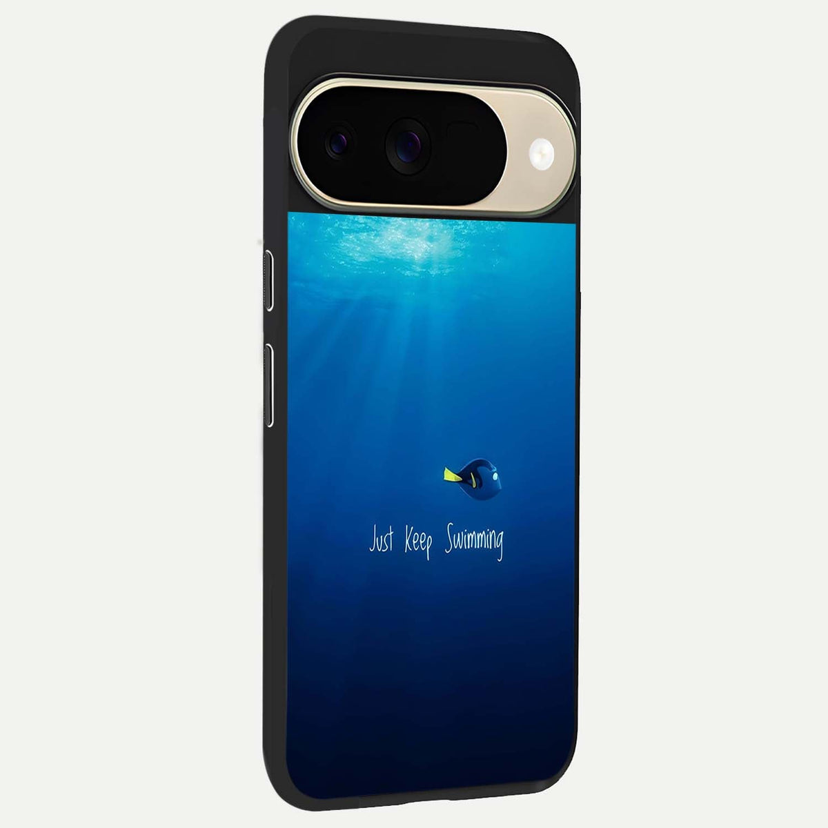  Just Keep Swimming back cover For Google Pixel 9 slim fit glass case with vibrant aesthetic design