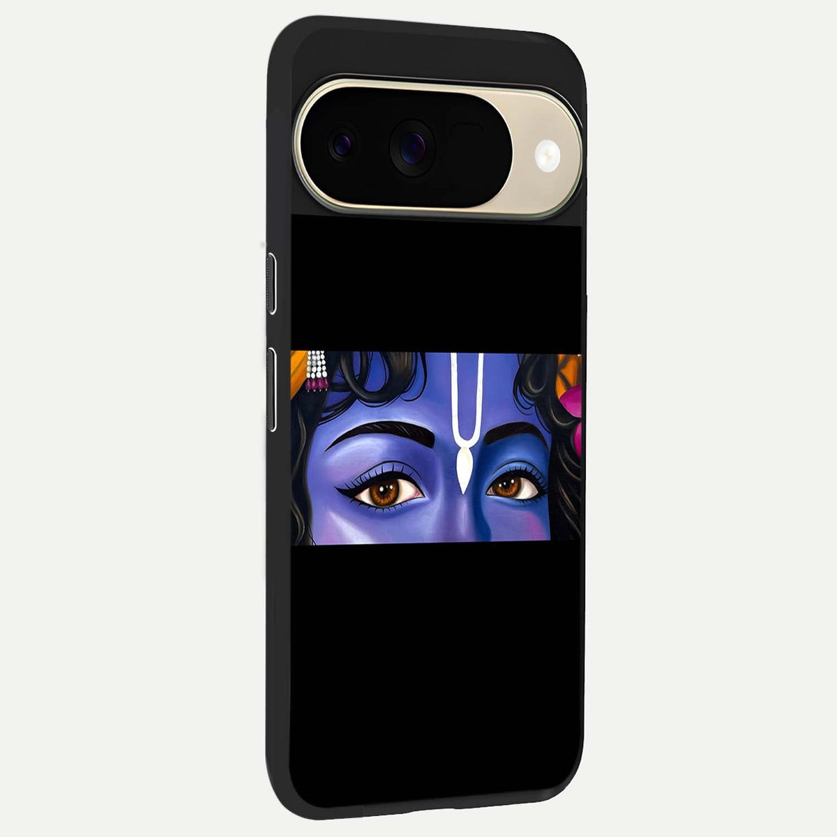  Krishna Eye back cover For Google Pixel 9 slim fit glass case with vibrant aesthetic design