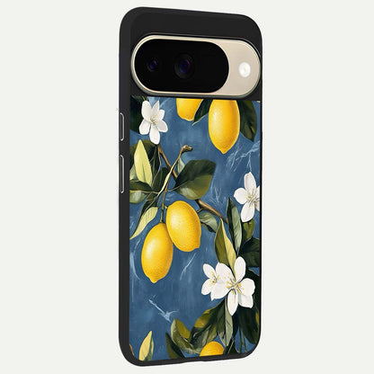 Lemon Dream Garden back cover For Google Pixel 9 slim fit glass case with vibrant aesthetic design