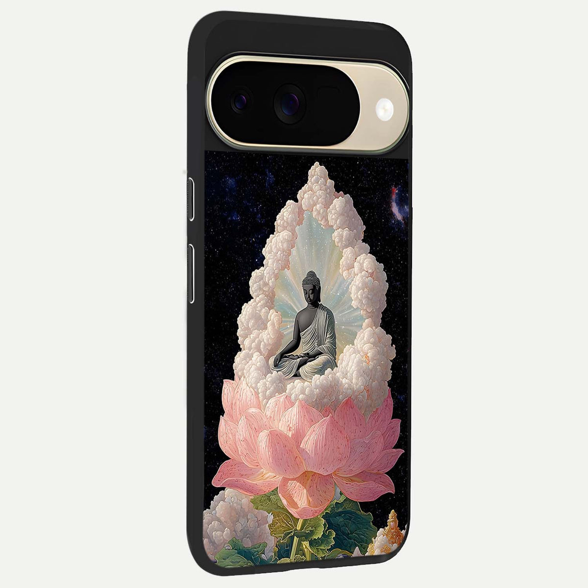 Lotus Divine Peace back cover For Google Pixel 9 slim fit glass case with vibrant aesthetic design