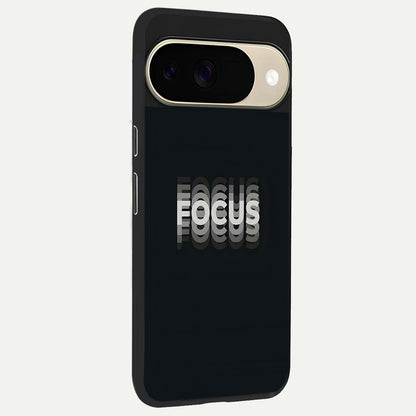  Mono Focus Vision back cover For Google Pixel 9 slim fit glass case with vibrant aesthetic design