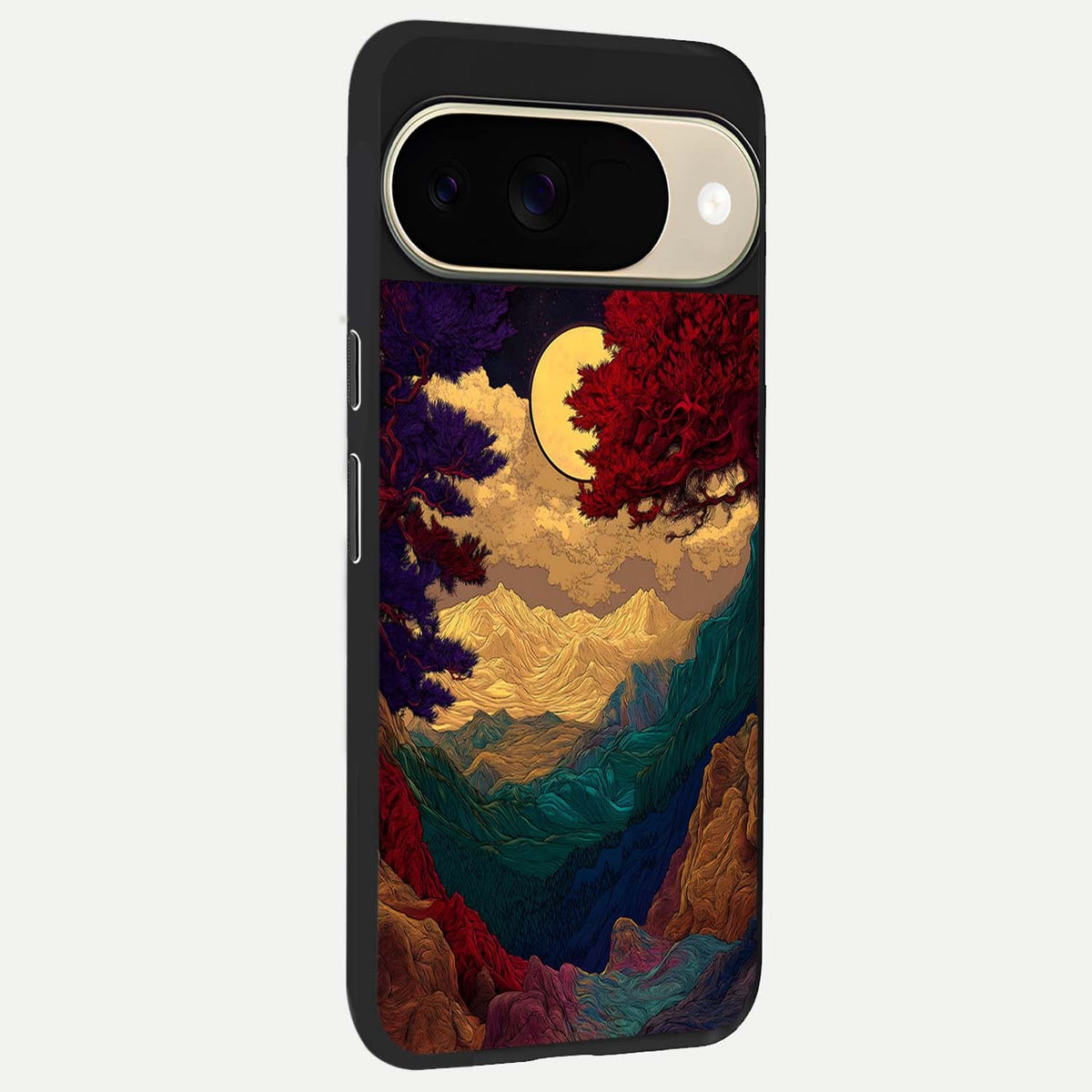  Mystic Valley Light back cover For Google Pixel 9 slim fit glass case with vibrant aesthetic design