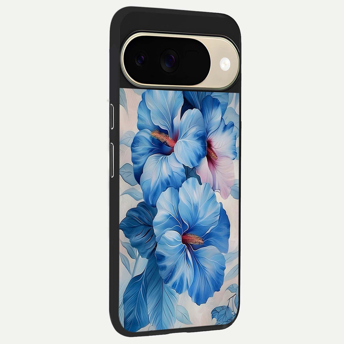  Ocean Hibiscus Grace back cover For Google Pixel 9 slim fit glass case with vibrant aesthetic design
