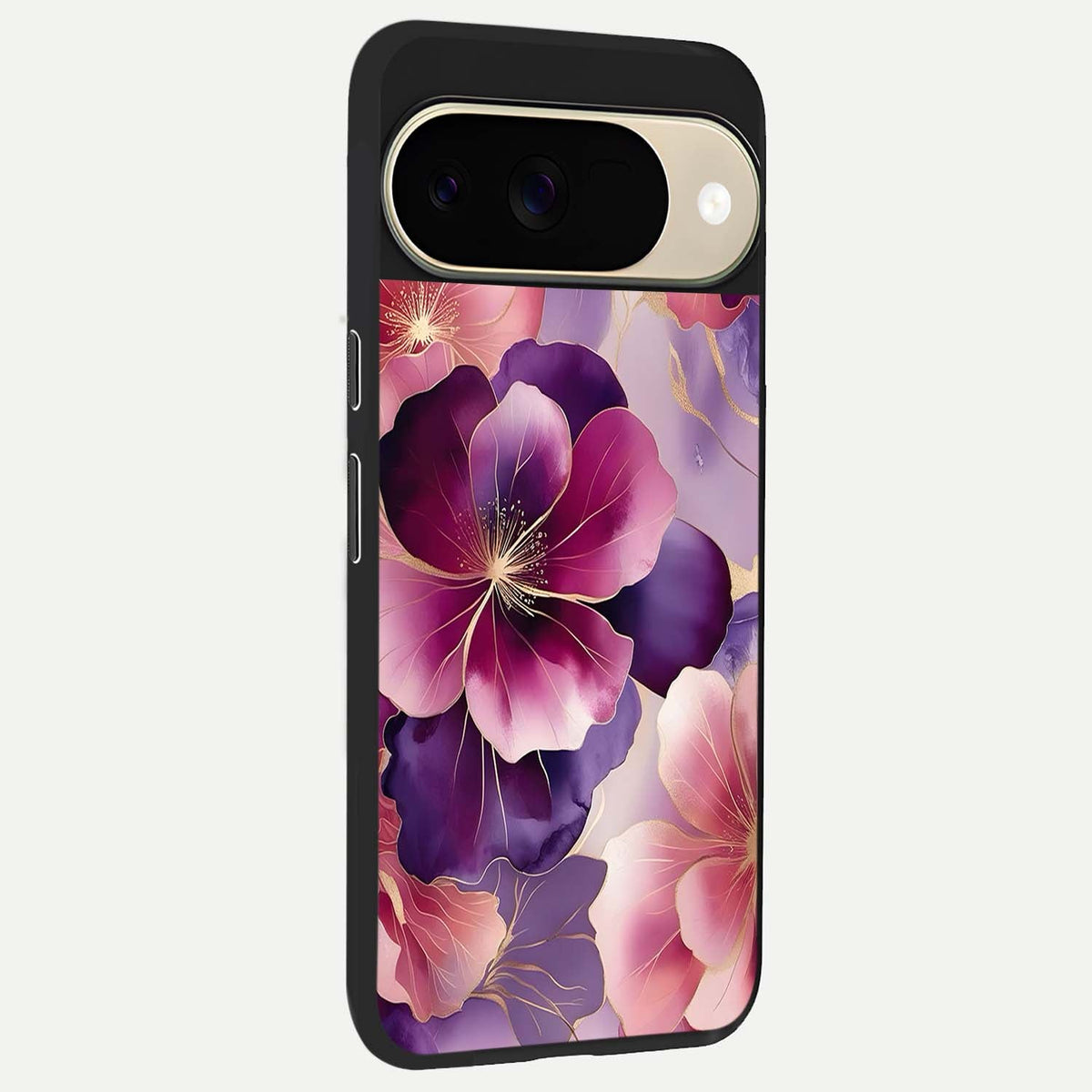  Pink Bouquet Florals back cover For Google Pixel 9 slim fit glass case with vibrant aesthetic design