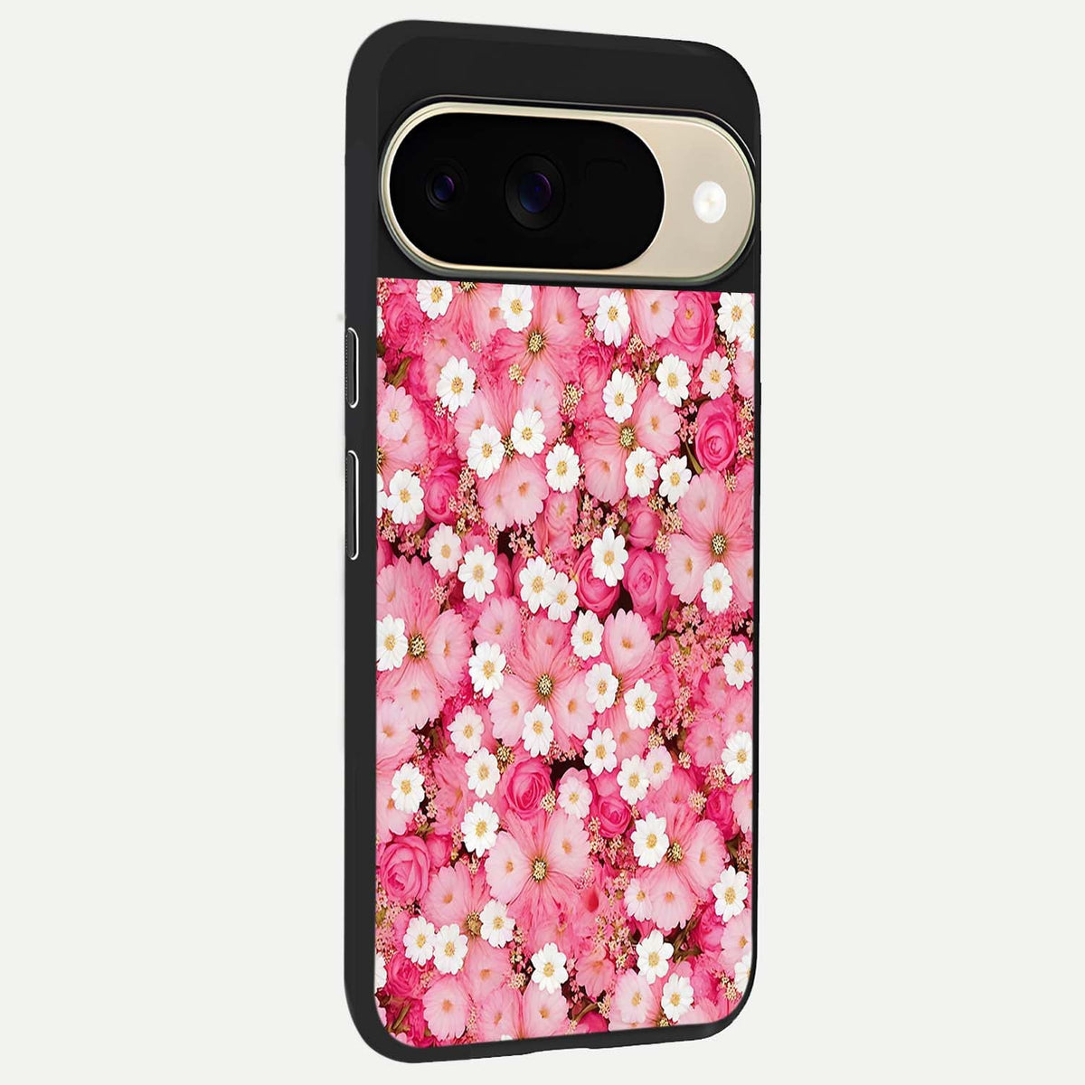  Pink Daisy Bliss back cover For Google Pixel 9 slim fit glass case with vibrant aesthetic design