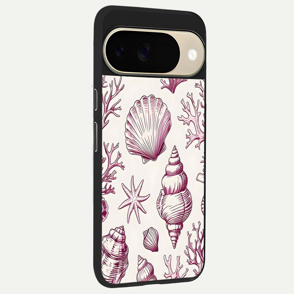  Pink Power Sparks back cover For Google Pixel 9 slim fit glass case with vibrant aesthetic design