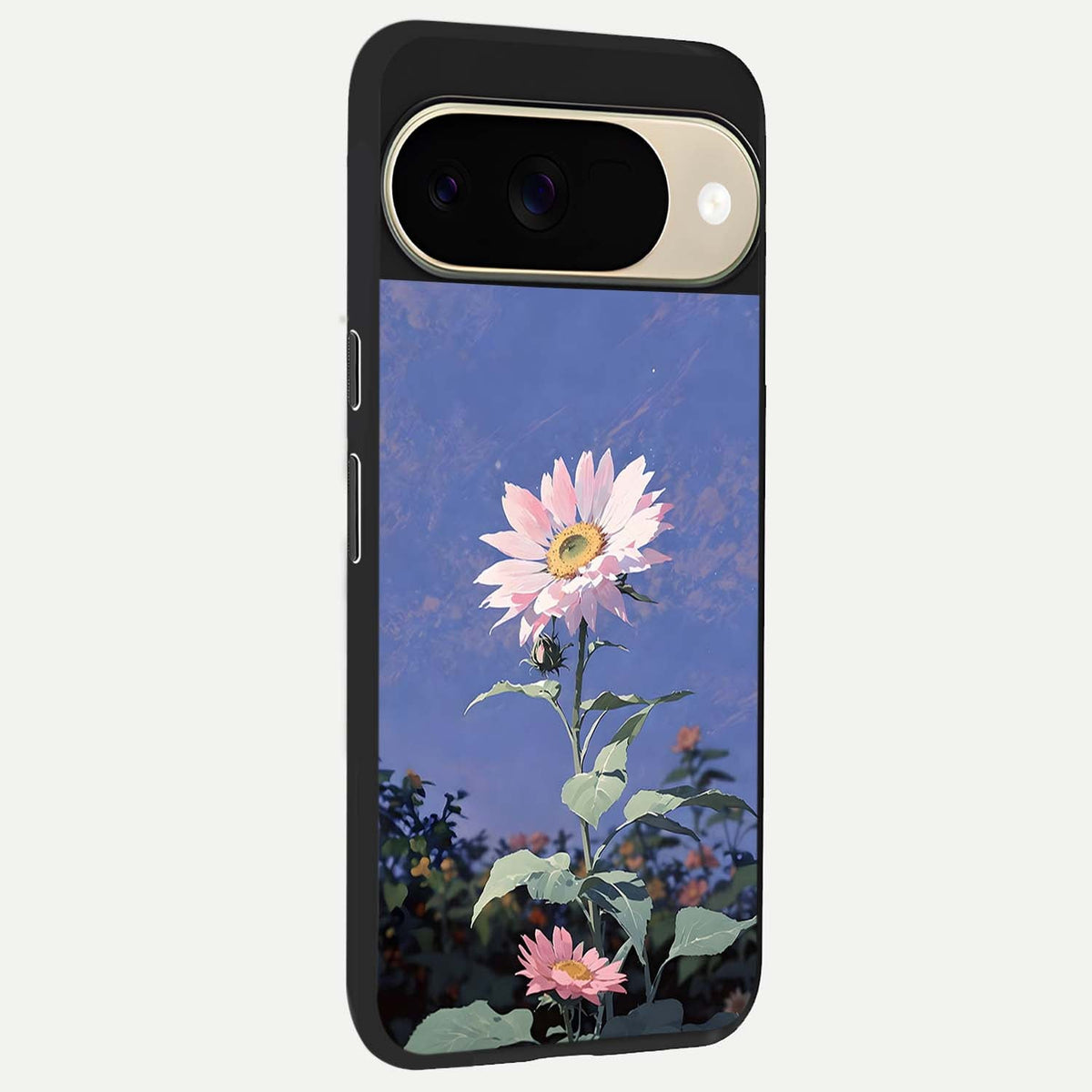  Pink Shells Outline back cover For Google Pixel 9 slim fit glass case with vibrant aesthetic design