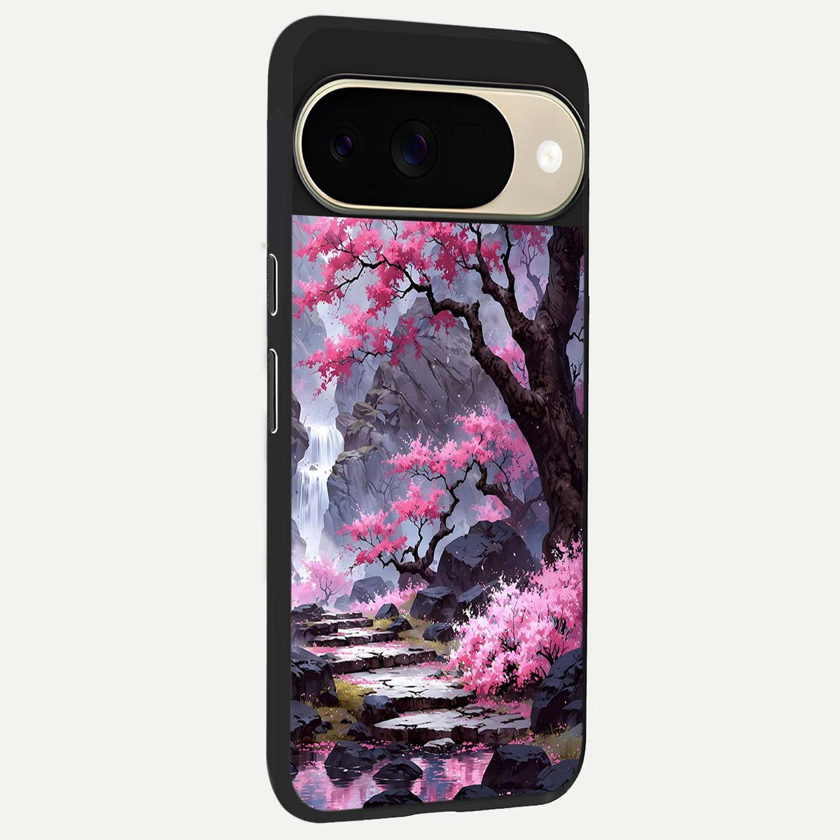  Pink Sunflower Glow back cover For Google Pixel 9 slim fit glass case with vibrant aesthetic design