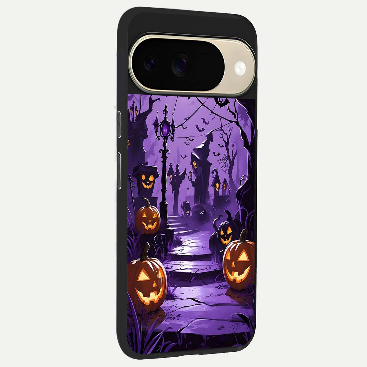  Pumpkin Patch Halloween back cover For Google Pixel 9 slim fit glass case with vibrant aesthetic design