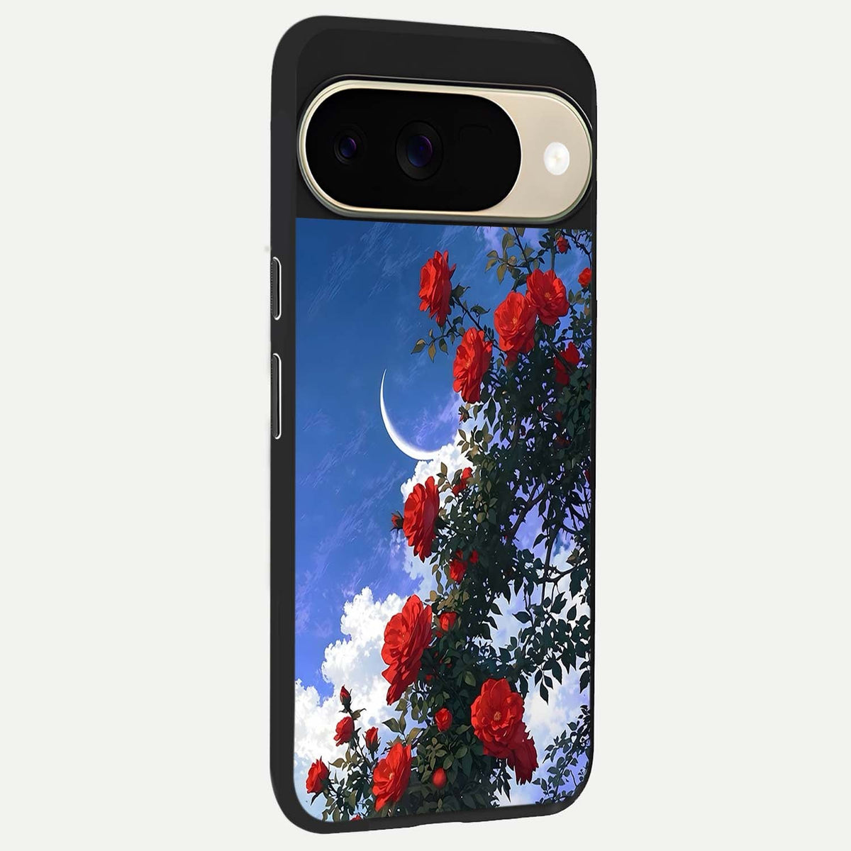  Rose Drift Flowers back cover For Google Pixel 9 slim fit glass case with vibrant aesthetic design