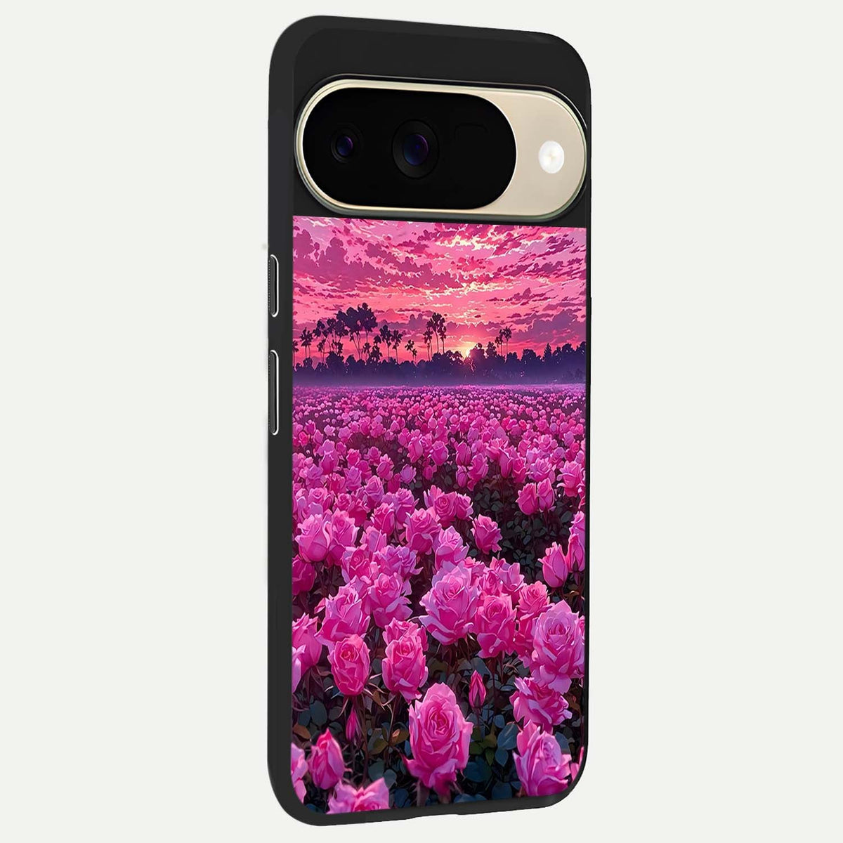  Rose Sunset Valley back cover For Google Pixel 9 slim fit glass case with vibrant aesthetic design