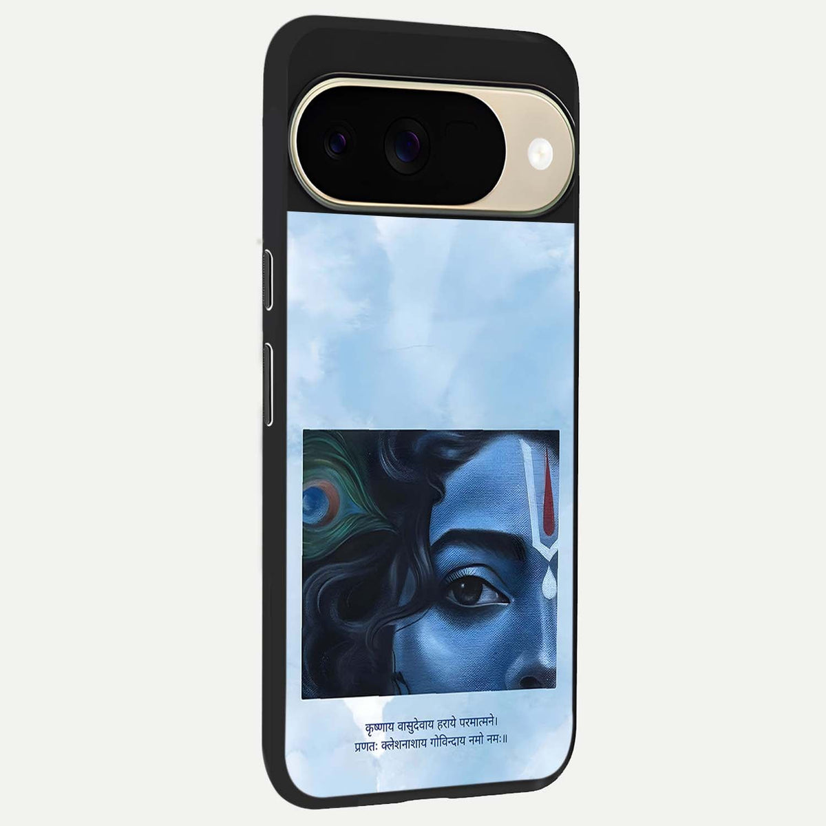  Spiritual Krishna back cover For Google Pixel 9 slim fit glass case with vibrant aesthetic design