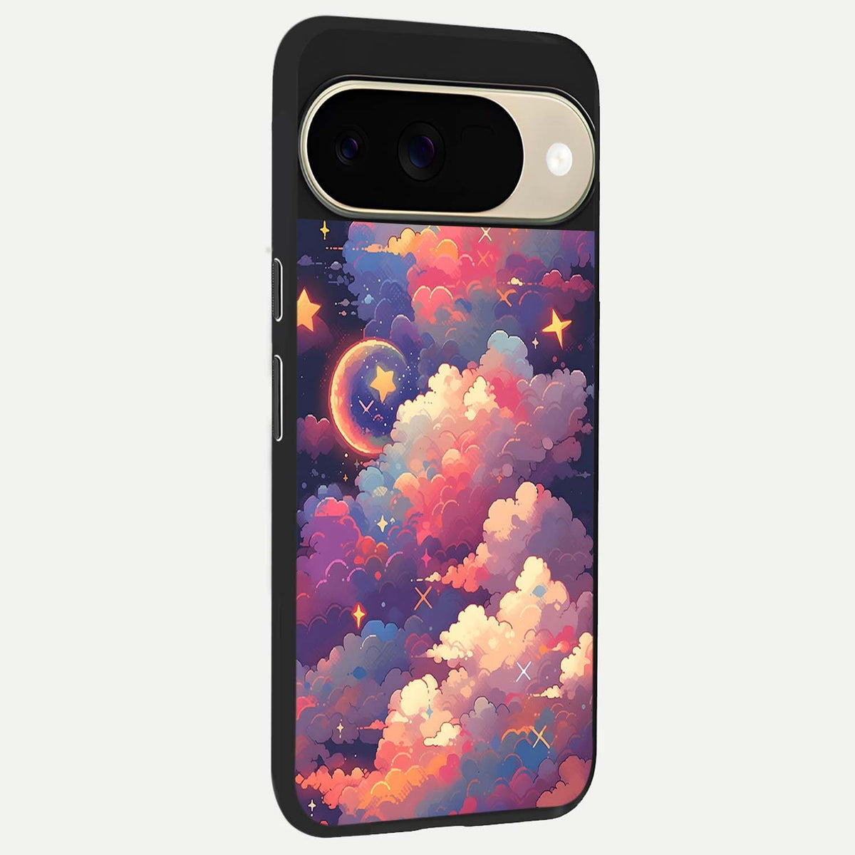  Starlit Dream Clouds back cover For Google Pixel 9 slim fit glass case with vibrant aesthetic design