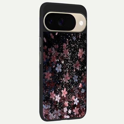  Starlit Flower Dreams back cover For Google Pixel 9 slim fit glass case with vibrant aesthetic design
