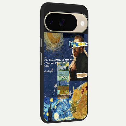  Starry Dream Vision back cover For Google Pixel 9 slim fit glass case with vibrant aesthetic design